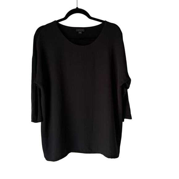 J Jill Wearever Shirt Womens Medium 3/4‎ Sleeve Stretch Pullover Top - Picture 1 of 7